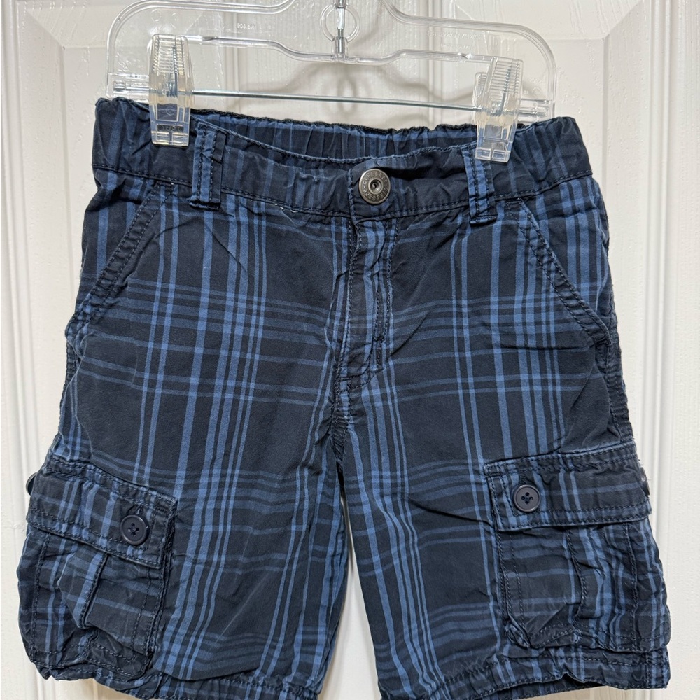 Gymboree Navy Plaid Shorts